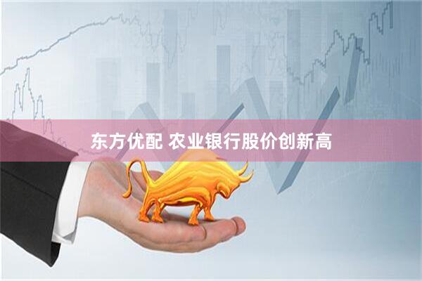 东方优配 农业银行股价创新高
